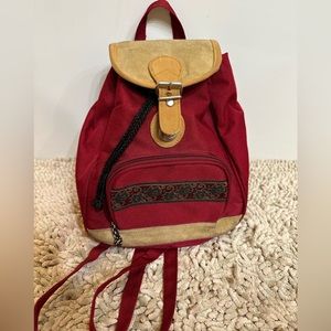 90s red mini pack pack purse.